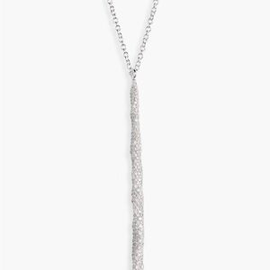 Ippolita Silver squiggle diamond Pendant Necklace